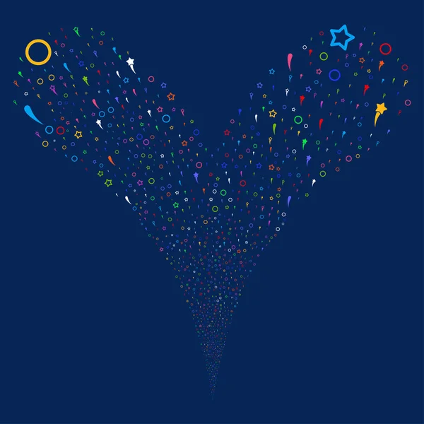 Konfeti yıldız çeşme dere