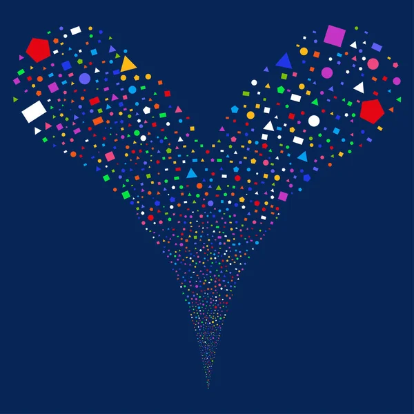 Geometrik şekiller çeşme dere