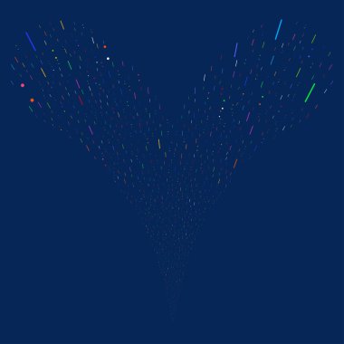 Çizgiler ve noktalar çeşme dere