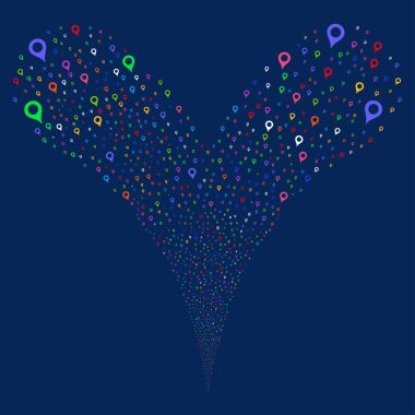 Harita işaretleyici çeşme Stream