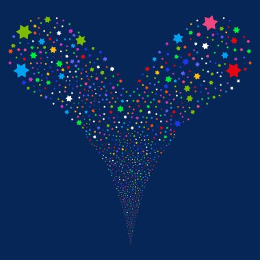 Altı yıldız çeşme akışı işaret