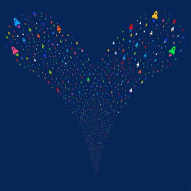 Alan roket çeşme akışı