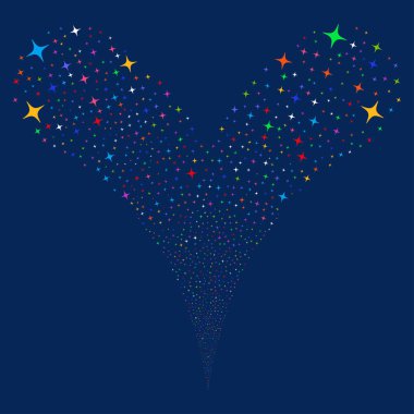 Alan yıldız çeşme akışı