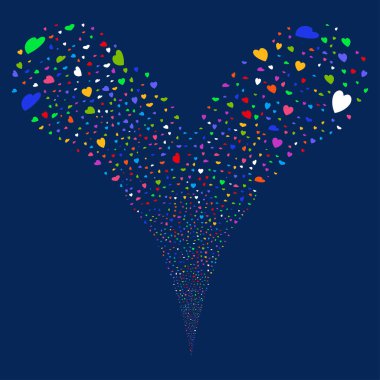 Sevgililer yaprakları çeşme dere