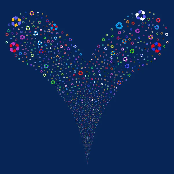 Geri dönüşüm okları çeşme dere