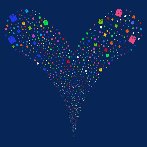 Tuvalet kağıdı rulo çeşme dere