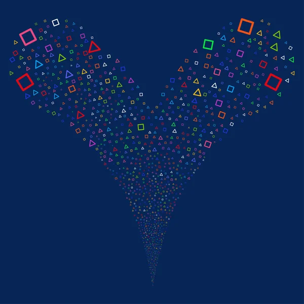 Üçgen ve kare kare çeşme dere