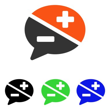 Bağımsız değişkenler düz vektör simgesi