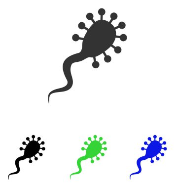 Kan emici düz vektör simgesi