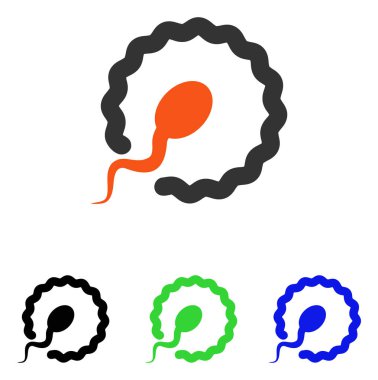 Döllenme düz vektör simgesi