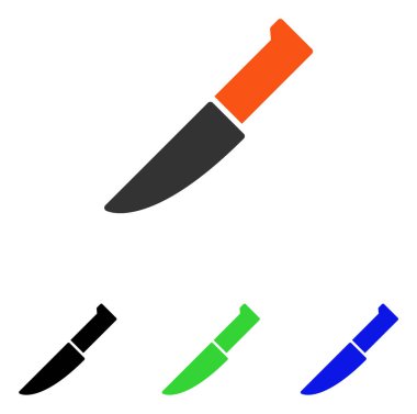 bıçak düz vektör simgesi