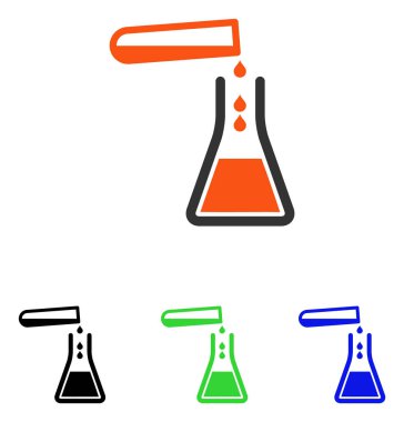 Sıvı transfüzyonu düz vektör simgesi