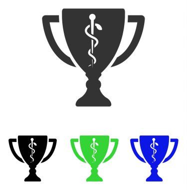 Tıbbi Kupası düz vektör simgesi