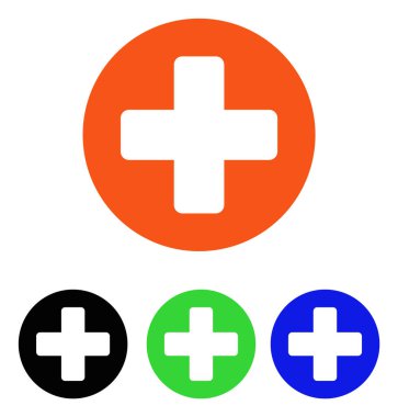 Tıp düz vektör simgesi