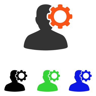 Migren düz vektör simgesi