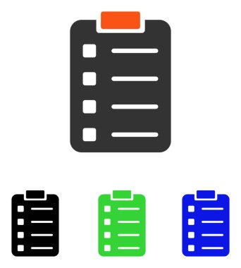 Pad Form düz vektör simgesi