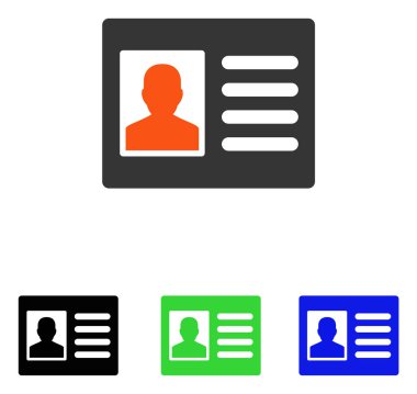 Hasta hesap düz vektör simgesi