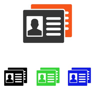 Hasta hesapları düz vektör simgesi