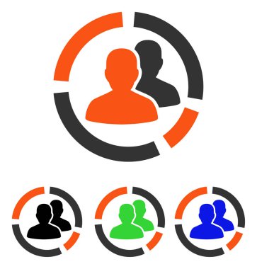 Hasta diyagramı düz vektör simgesi