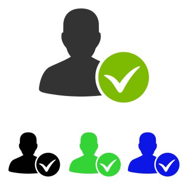 Hasta Ok düz vektör simgesi