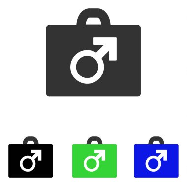 Potence araçlar düz vektör simgesi