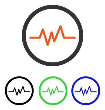 Darbe düz vektör simge izleme