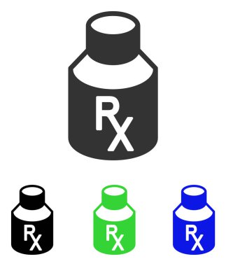 Alış irsaliyesi şişe düz vektör simgesi