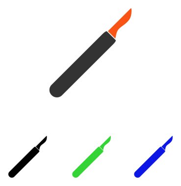 Neşter düz vektör simgesi