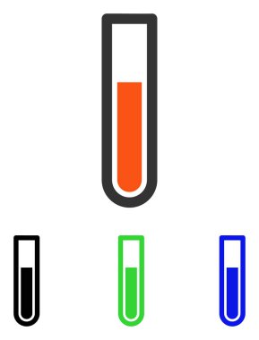 Tüp düz vektör simgesi