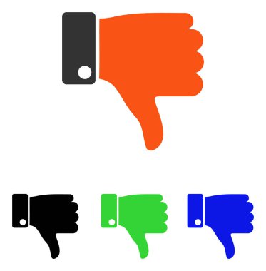 Başparmak düz vektör simgesi