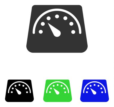 Ağırlık ölçer düz vektör simgesi