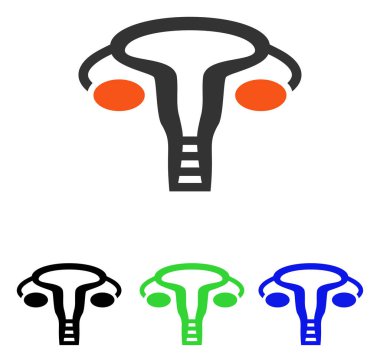 Rahim düz vektör simgesi