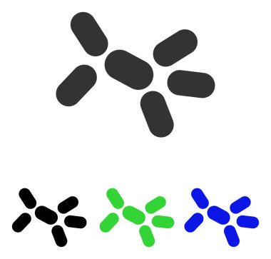 Maya düz vektör simgesi