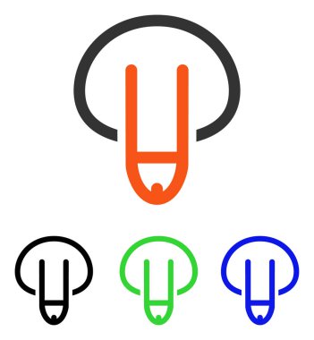 Penis Flat Vector Icon