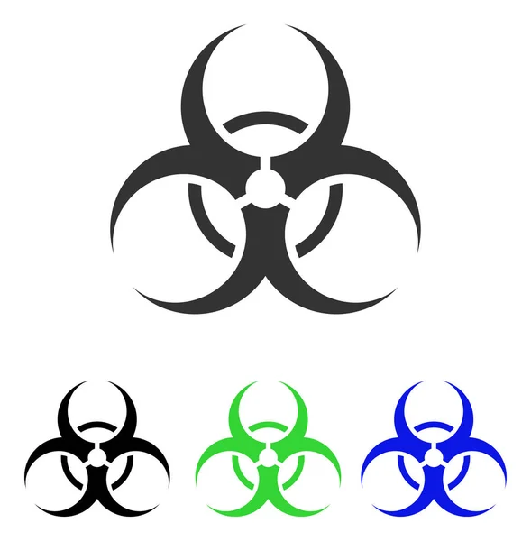 Biohazard Symbol platt vektor symbol — Stock vektor