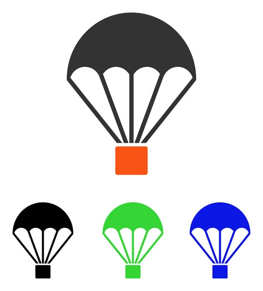 降落伞平面矢量图标 — 图库矢量图片