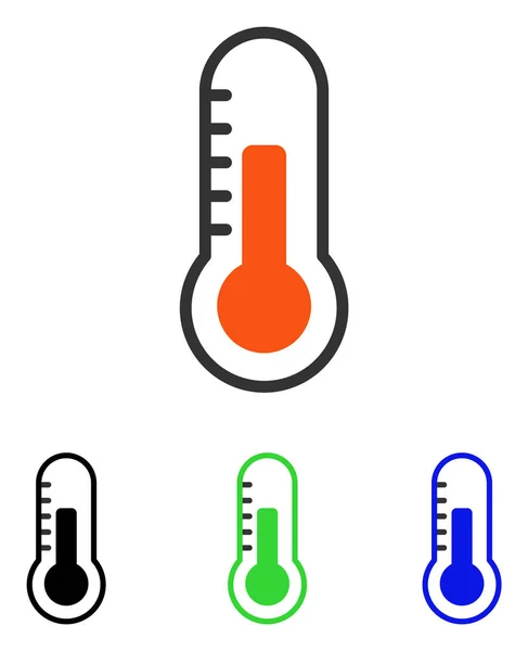 Temperatuur platte Vector Icon — Stockvector