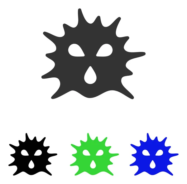 Estructura del virus Icono de vector plano — Archivo Imágenes Vectoriales