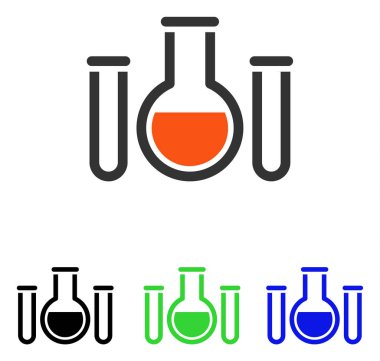 Kimyasal damarlarının düz vektör simgesi