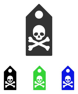 Ölüm Mark düz vektör simgesi