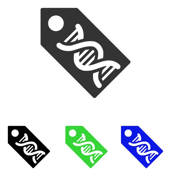 Dna marker flaches Vektorsymbol — Stockvektor