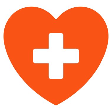 Kardiyoloji düz simgesi