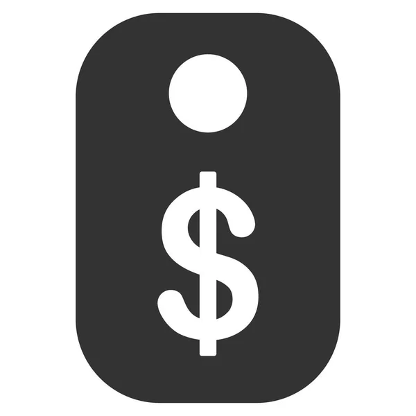 Étiquette de prix Icône plate — Image vectorielle