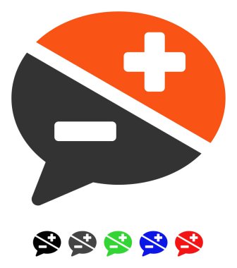 Bağımsız değişkenler düz simgesi