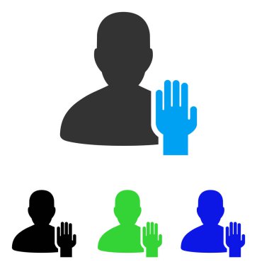 Seçmen düz simgesi