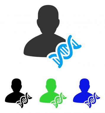 Genetikçi Dna düz simgesi