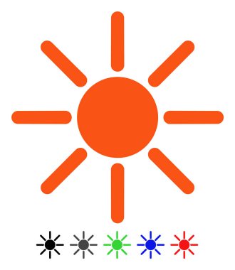 Parlaklık düz simgesi