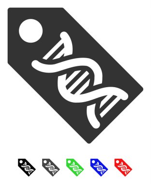 DNA işaretleyicisi düz simgesi