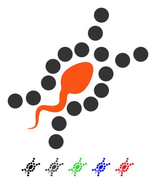 DNA çoğaltma düz simgesi