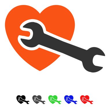 Kalp ameliyatı düz simgesi